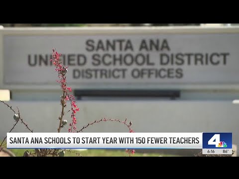 What happened to teachers laid off from Santa Ana Unified?