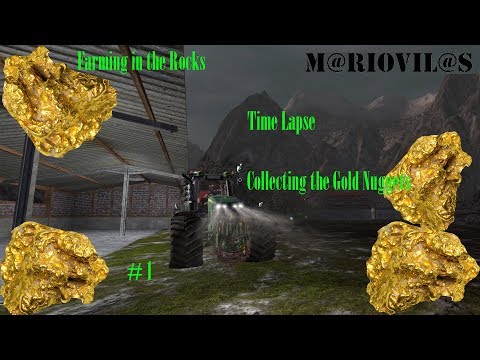 Time-Lapse . Farming Simulator 17 - Farming in the Rocks MultiFruit - Gold Nuggets #1