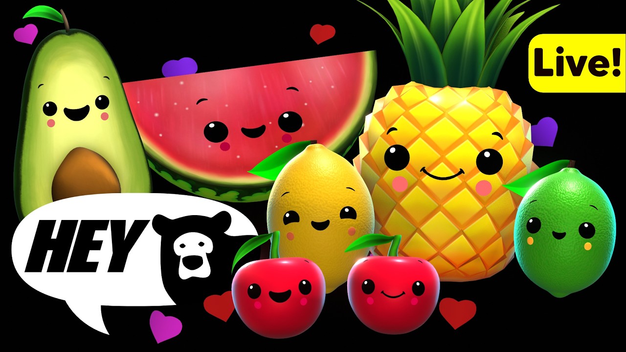 Hey Bear Sensory - The Totally Fruit and Veggie Live Stream!