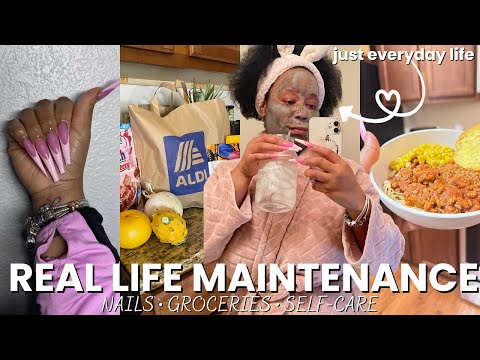 WEEKLY VLOG: Nail Appt, Groceries, Self-Care & REAL LIFE MAINTENANCE 