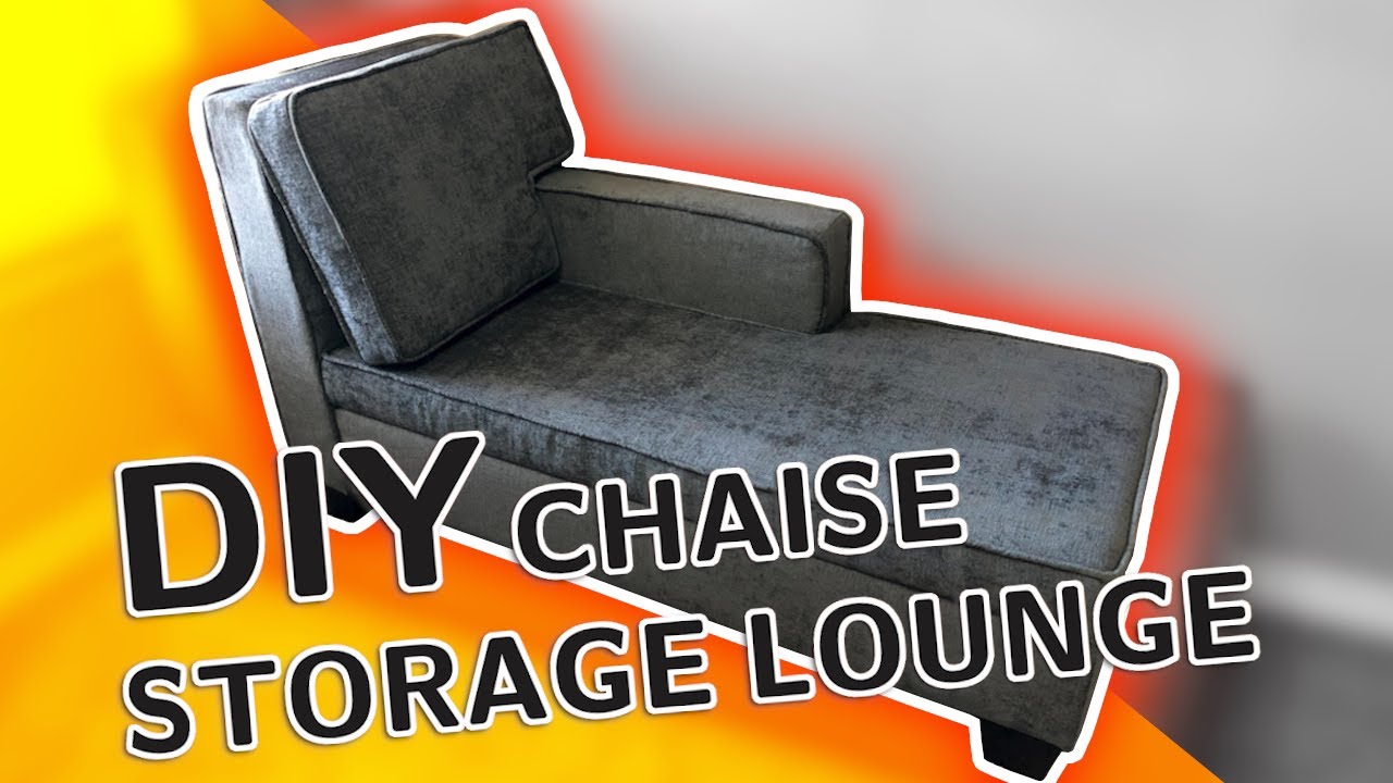 DIY Chaise Storage Lounge