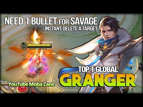 Need My 1 Bullet for Savage!! YouTube MobaZane Top 1 Global Granger - Mobile Legends