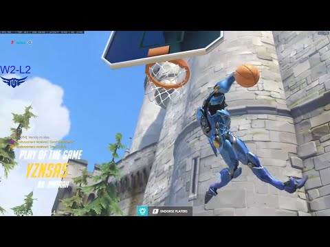 POTG! PHARAH ONE TRICK - YZNSA! YZNSA GAMEPLAY OVERWATCH SEASON 25 TOP 500