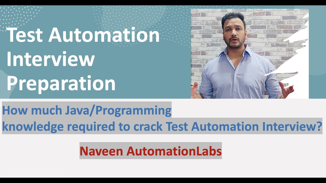Important Java & Programming Topics to crack Test Automation Interview