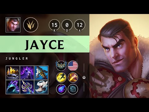 Jayce Jungle vs Lee Sin: Perfect KDA, Legendary - NA Challenger Patch 14.24