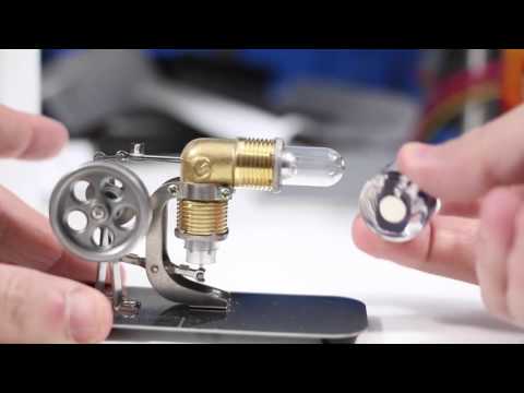 SunnyTech Mini Stirling Engine HA001, Demonstration and Review