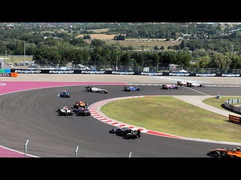F3 Sprint Race HUNGARORING 2023 accident in first corner