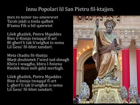 Innu Popolari lil San Pietru fil-ktajen.