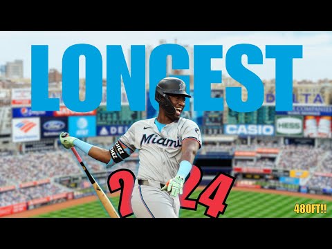 Longest Home Runs in 2024!!!