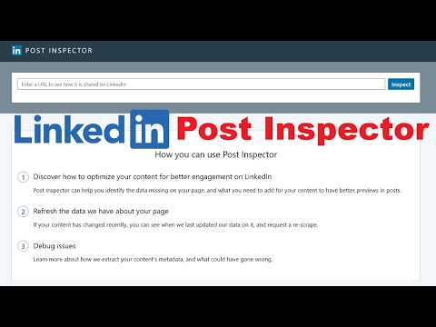 Linkedin Post Inspector Fix Link Previews Hidden Linkedin Tool