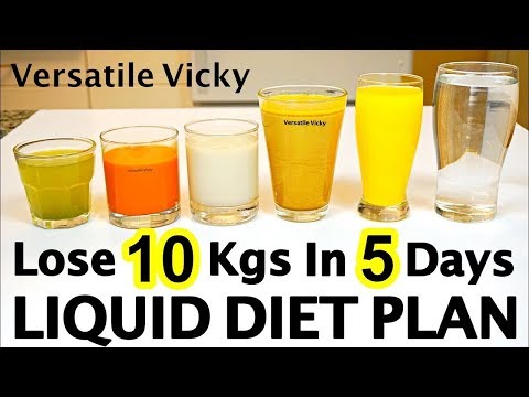 Liquid Diet For Weight Loss | Liquid Diet Plan To Lose Weight Fast 10Kg