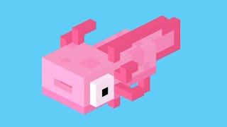 Unlocking The “AXOLOTL” Character, In The “ANIMALS” Area, In CROSSY ROAD!