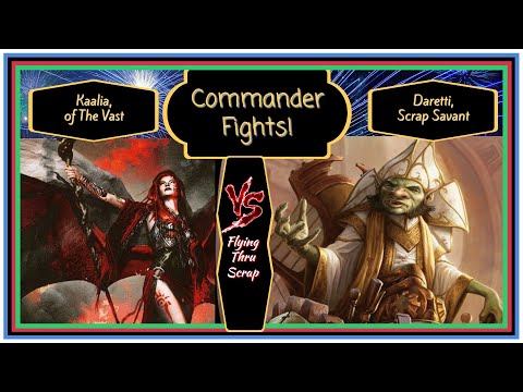 MTG Commander Battle!  Kaalia of The Vast VS Daretti, Scrap Savant!