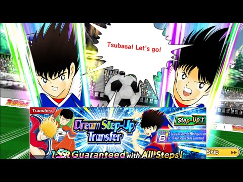[Gacha] Dream step up 6 step 10SSR + 10SR Ticket | Captain Tsubasa Dream Team