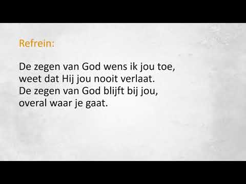 Kinder Opwekking 311 Zegen van God   met zang