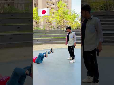 America 🇺🇸 vs Japan 🇯🇵 vs India 🇮🇳 Action Trends 😂 #dushyantkukreja #shorts