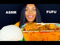 ASMR FUFU PALMNUT SOUP MUKBANG Banga Soup NO TALKING Soft Eating Sounds Eat Spicy With Tee​