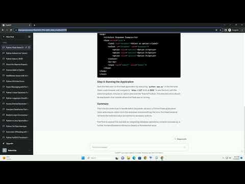 Select Dropdown Value In Python Flask