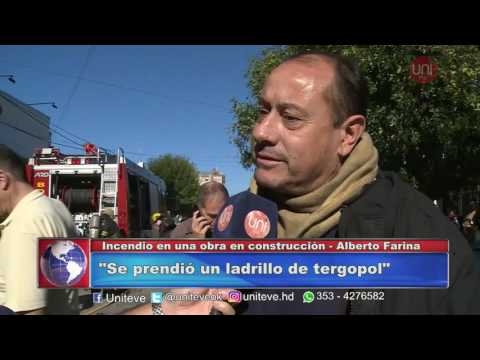 Principio de Incendio en una Obra.