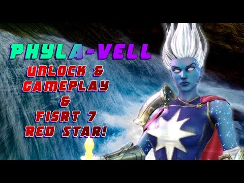 Phyla-Vell Character Review -  Red Star Opening - First 7 Red Star Pull - MARVEL Strike Force - MSF