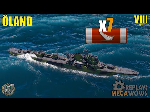Destroyer Oland 7 Kills & 66k Damage | World of Warships Gameplay