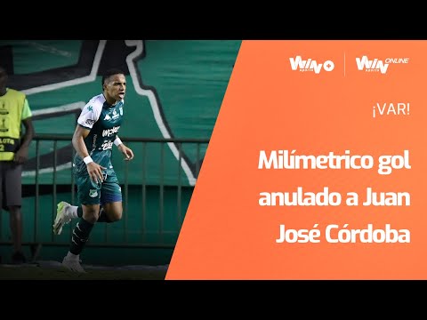 ¡VAR! El milimétrico gol que le anularon a Juan José Córdoba en el Cali vs. Alianza Petrolera