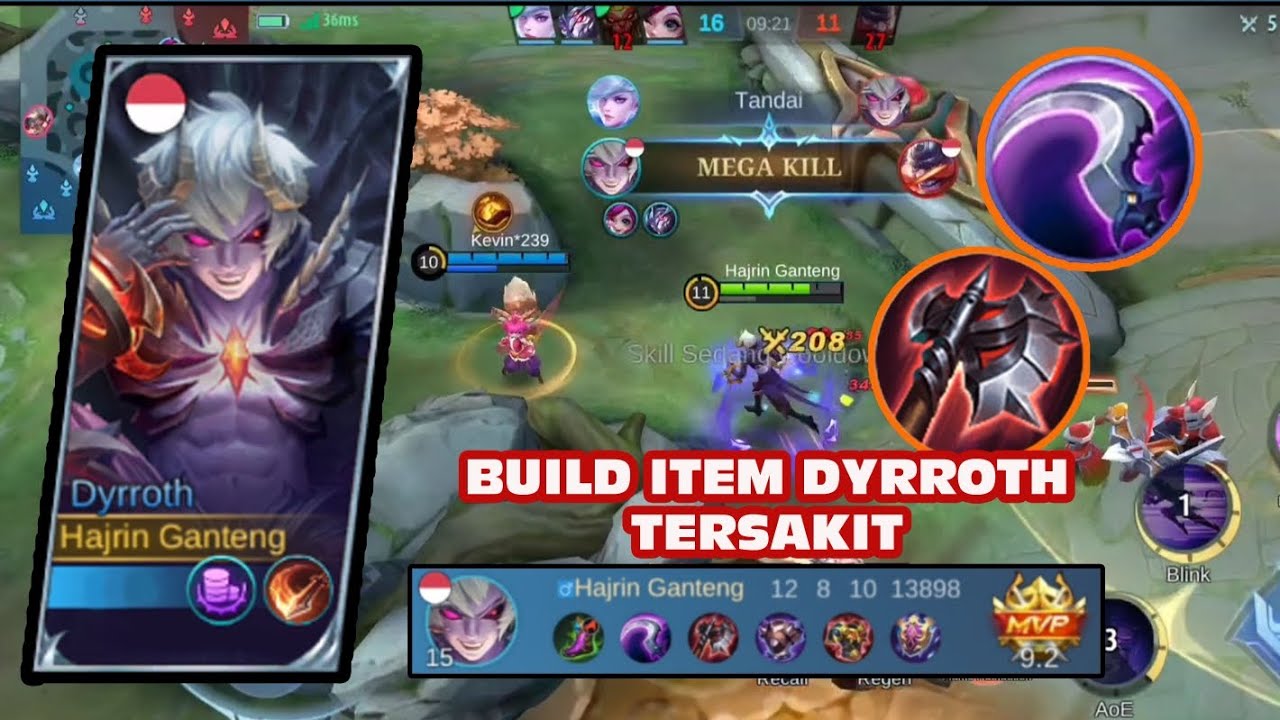 BUILD ITEM DYRROTH TERSAKIT❗CARA MAIN DYRROTH❗MOBILE LEGENDS S27