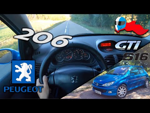 2003 Peugeot 206 GTI S16 (100kW) POV 4K [Test Drive Hero] #197 ACCELERATION, ELASTICITY & DYNAMIC
