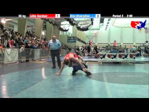 Laike Gardner vs. Alec Mooradian at 2013 ASICS University Nationals - FS
