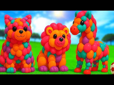 Ready Go Good kick ball | ASMR | The mascot vibrato assistant dog placed on the football field