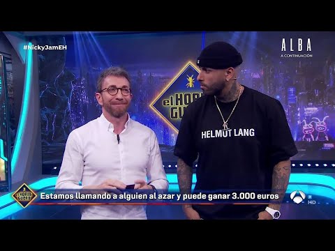 Nicky Jam vive un momento de lo más surrealista en 'El Hormiguero': "Vete a cagar, anda"