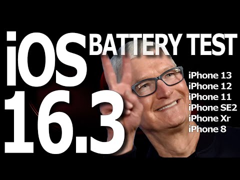iOS 16.3 Battery Life Test -  - Surprisingly great results !