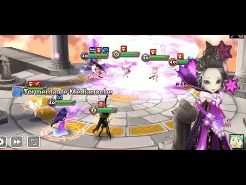 SUMMONERS WAR | The power of Lydia(The dark polar queen) + Fran,Daphnis and others | World Arena