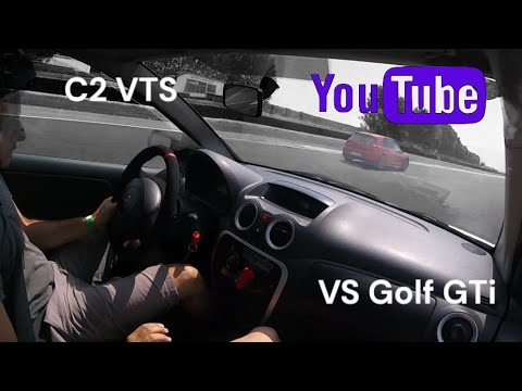 Citroën C2 VTS vs VW Golf GTi performance at Tazio Nuvolari 2805mt
