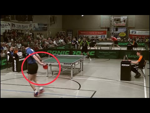 Timo Boll - BEHIND THE BACK (Unbelievable table tennis shot!)