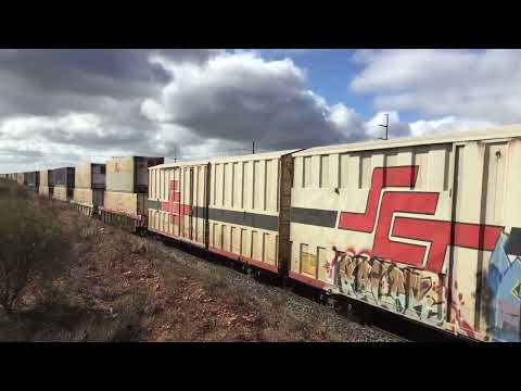 Logistics CSR013 CSR006 freight train in Western Australia Kalgoolie