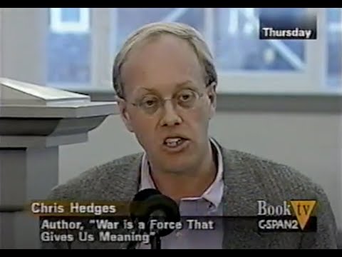 VHS 48 IRAQ WAR 2003 March 22 23 10am 6pm Chris Hedges War is a Force That Gives Us Meaning