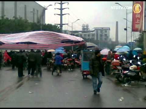 大连四川逾千工人罢工生产线停摆(视频)