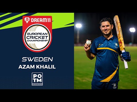 POTM: A.Khalil - Group B, Match 15 - SWE vs HUN | Highlights | Dream11 ECC, 2022 | ECC22.039
