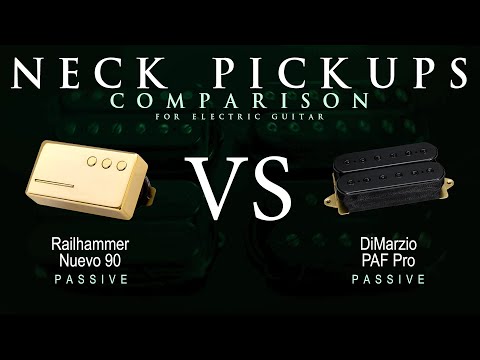 Railhammer NUEVO 90 vs DiMarzio PAF PRO - Neck Guitar Pickup Comparison Tone Demo