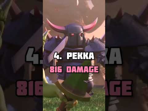 Clash Royale Cards with the Highest Damage Per Hit #shorts