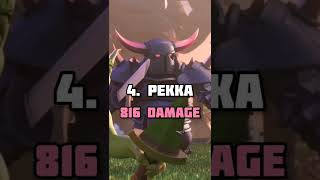 Clash Royale Cards with the Highest Damage Per Hit #shorts