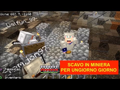 MINECRAFT #3 SCAVO IN MINIERA PER UN GIORNO