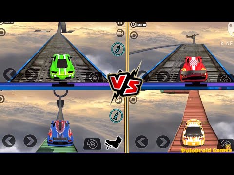Impossible Car Tracks 3D First 4 Cars Driving Stunts - Android Gameplay FHD