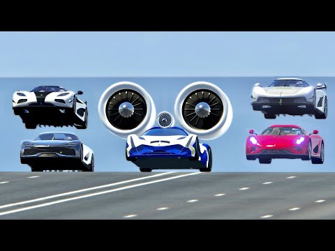 Devel Sixteen with Turbine KIT vs Koenigsegg Hypercars - Drag Race