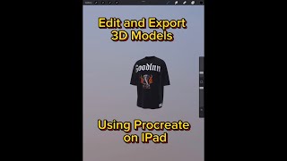 Procreate 3D Model Editing tutorial