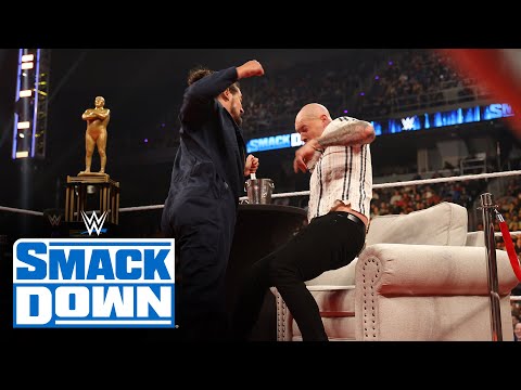 Madcap Moss attacks Happy Corbin on “Happy Talk”: SmackDown, April 29, 2022