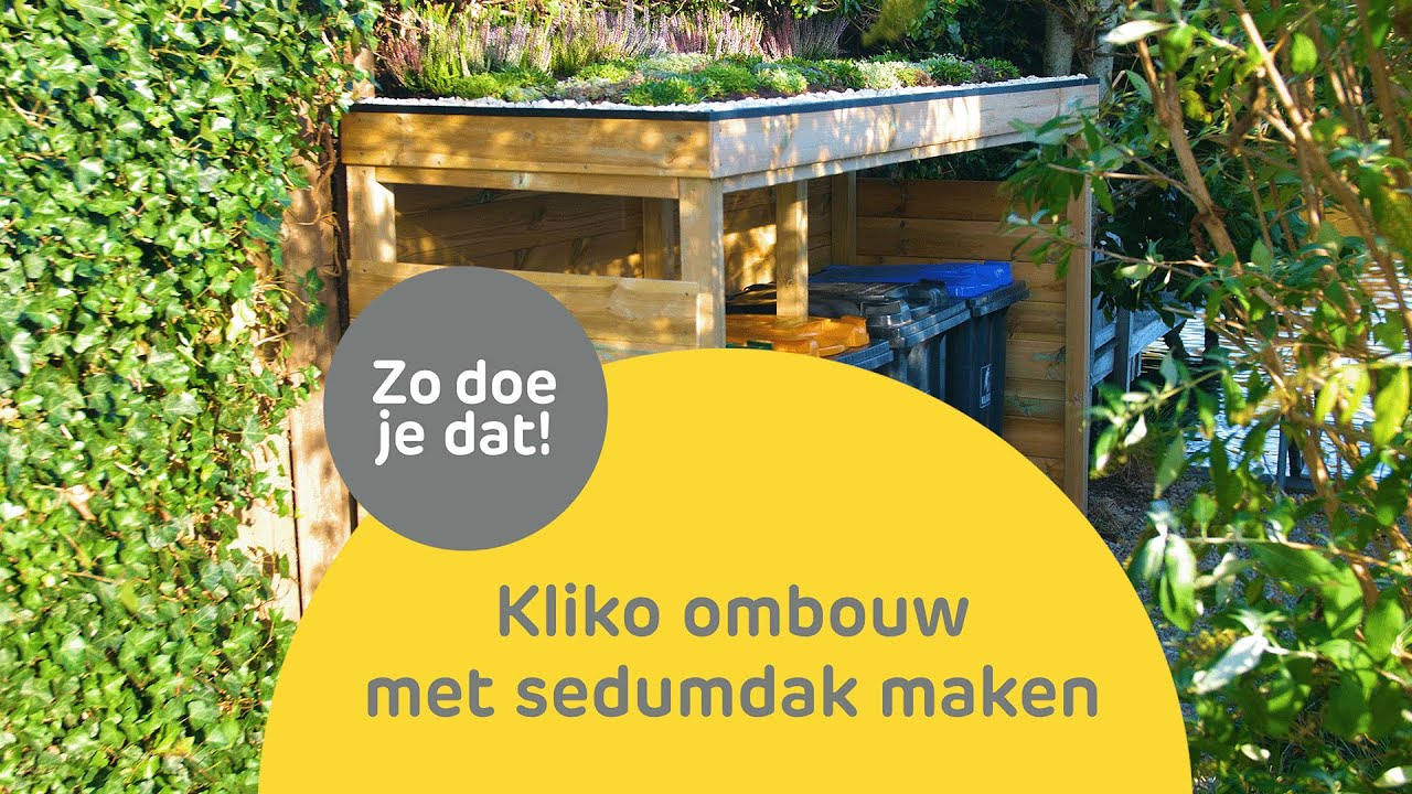 Hoe maak ik een kliko ombouw met sedumdak?
