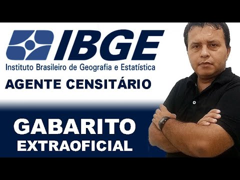 Gabarito Extraoficial IBGE 2022 - Agente Censitário Municipal e Supervisor - Correção da prova