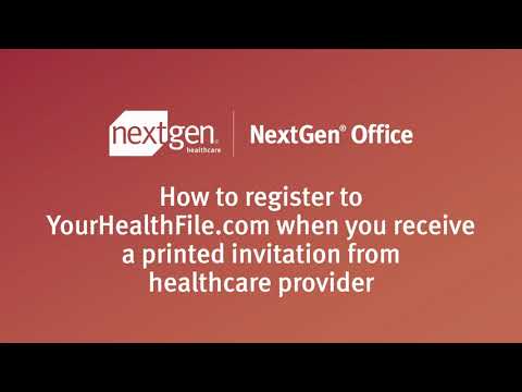 Patient Portal - How to Register YourHealthFile.com?